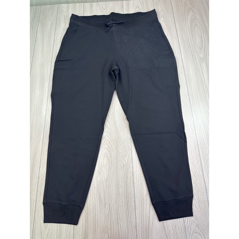 Mandala W_11 Pocket Jogger Regular Black Scrubs Equa-Tek XL NEW - Picture 3 of 9